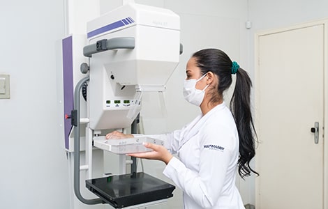 Imagem do exame de Mamografia - Multimagem Diagnósticos
